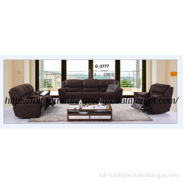 New Fabric Recliner Sofa set with coffee table light G-3777